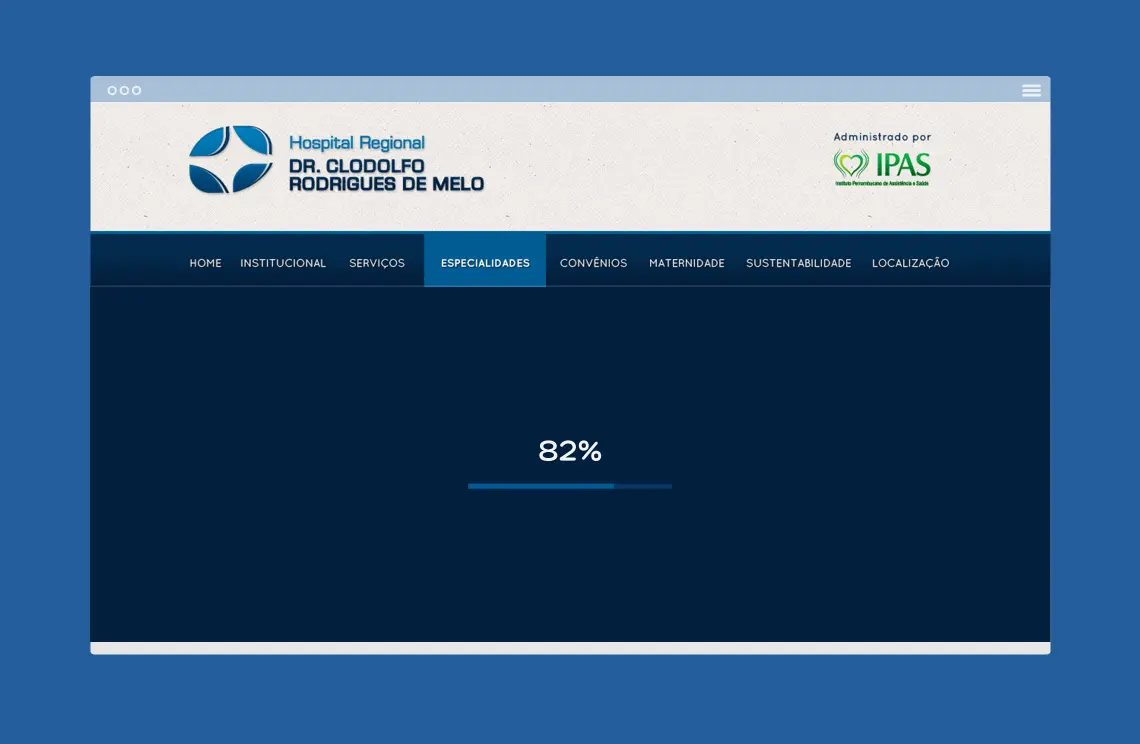 Registro 2 do projeto Hospital Regional Dr Clodolfo Rodrigues de Melo