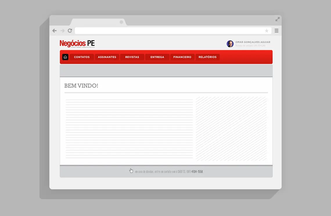 Registro 2 do projeto Revista NegóciosPE